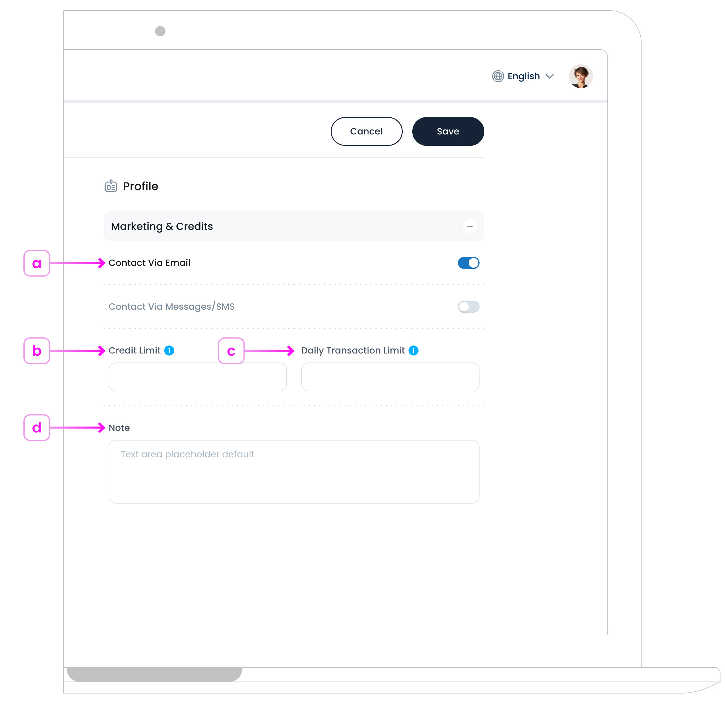 Customer Marketing Credits Info