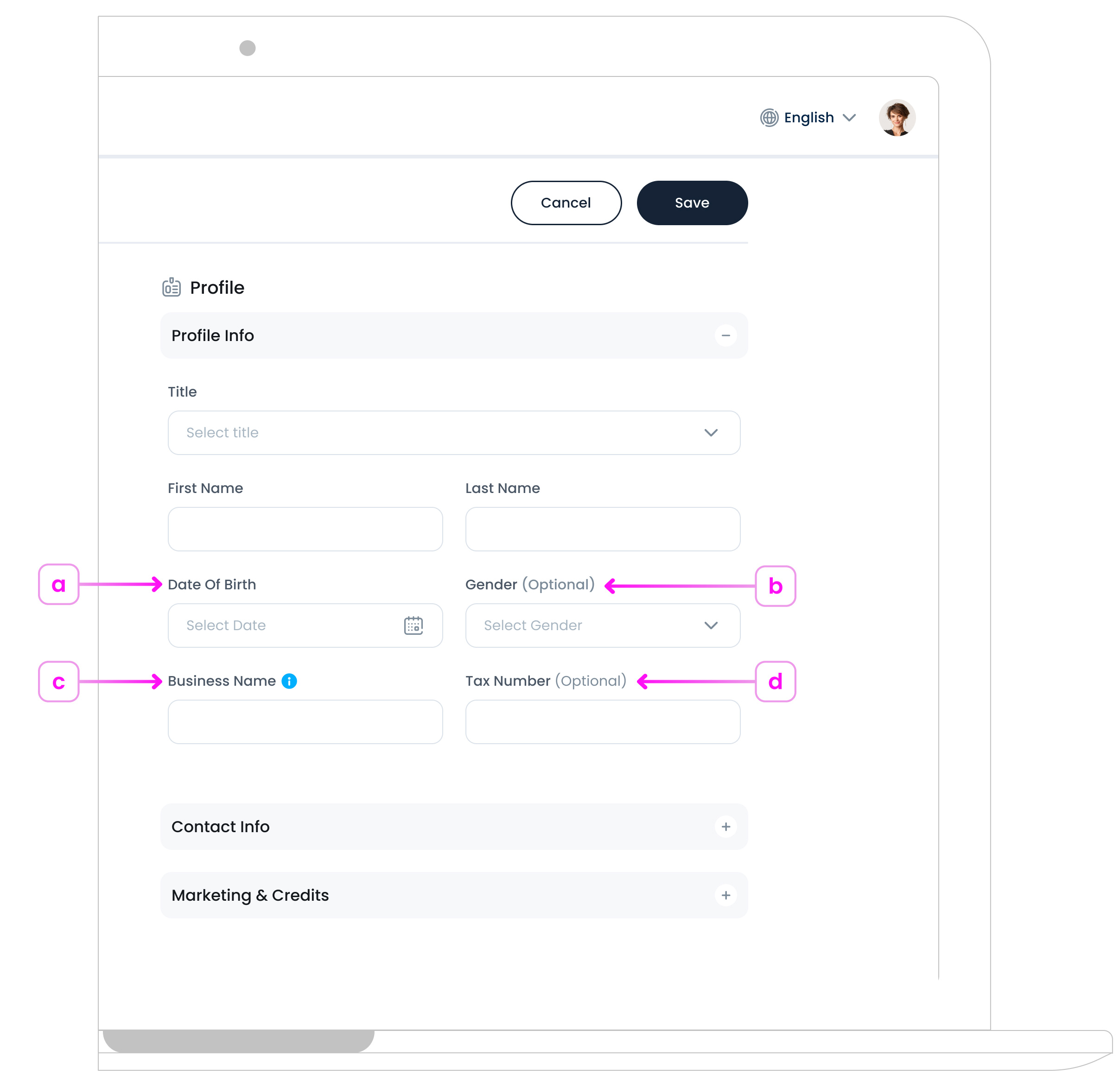 Customer Profile Info
