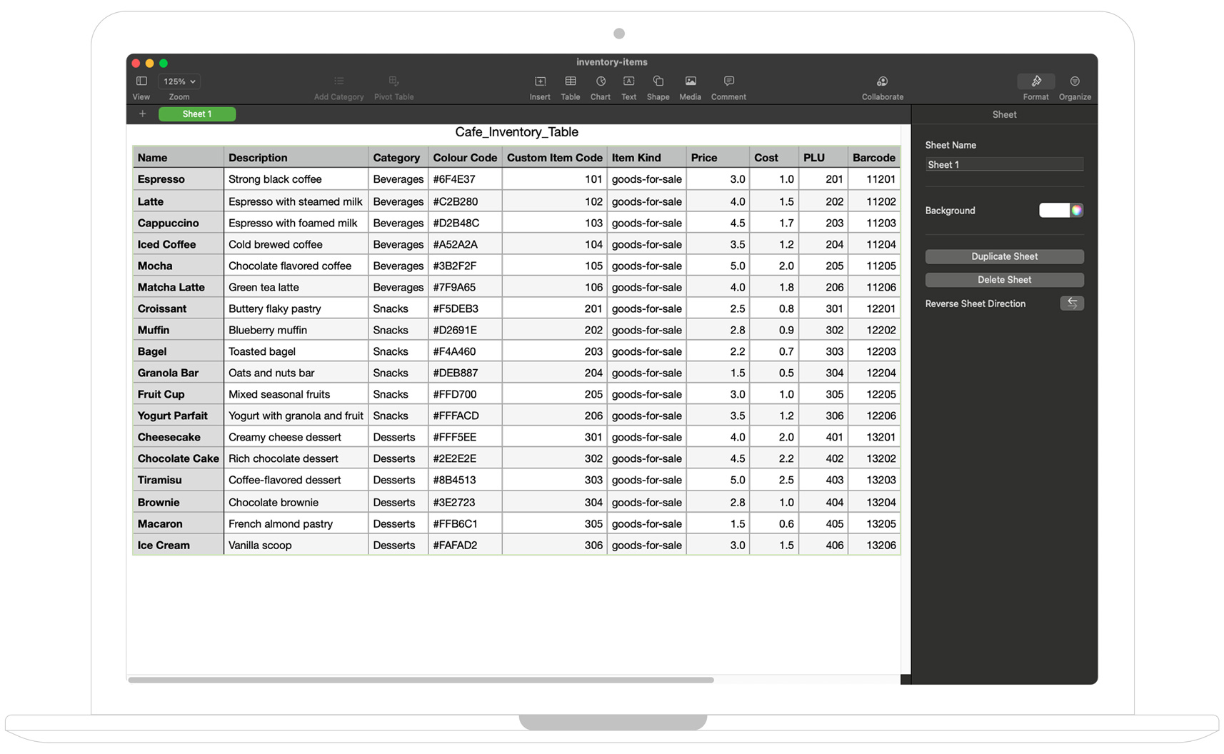 Filled CSV