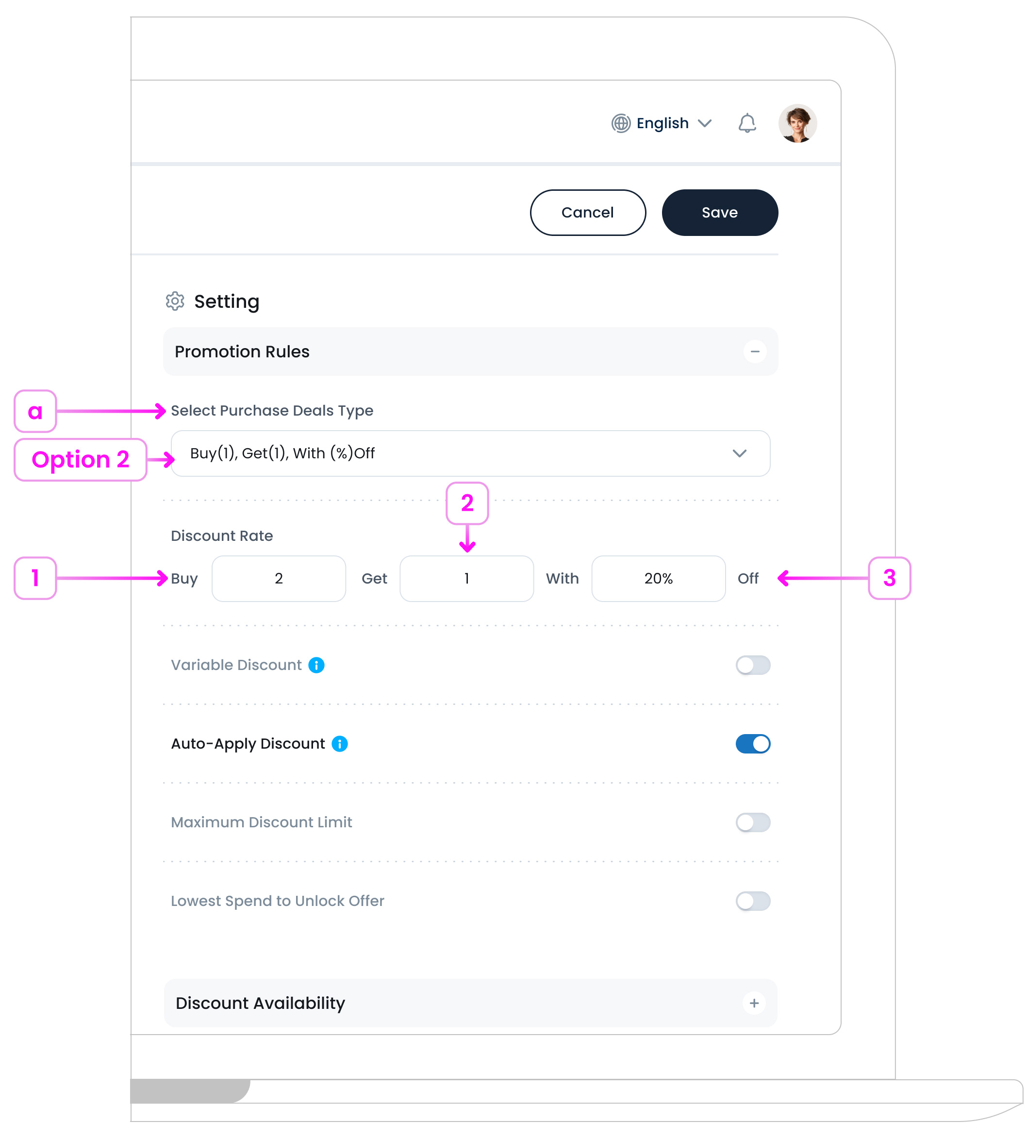 New Purchase Deal Option 2