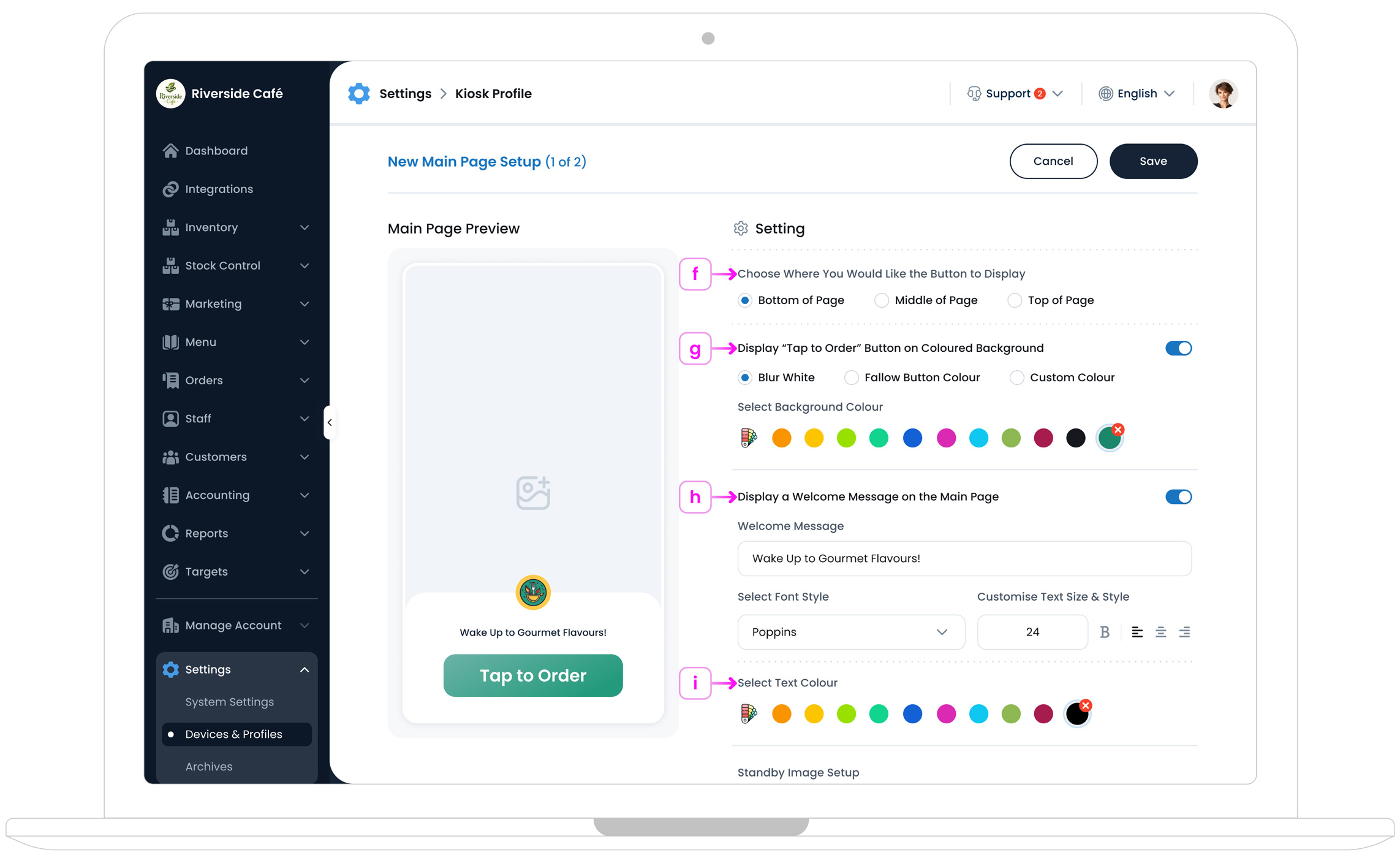 Kiosk Style and Branding