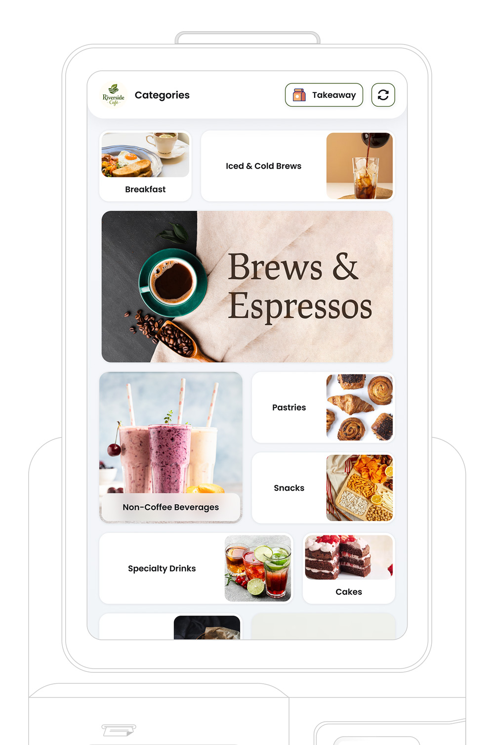 Kiosk category page.
