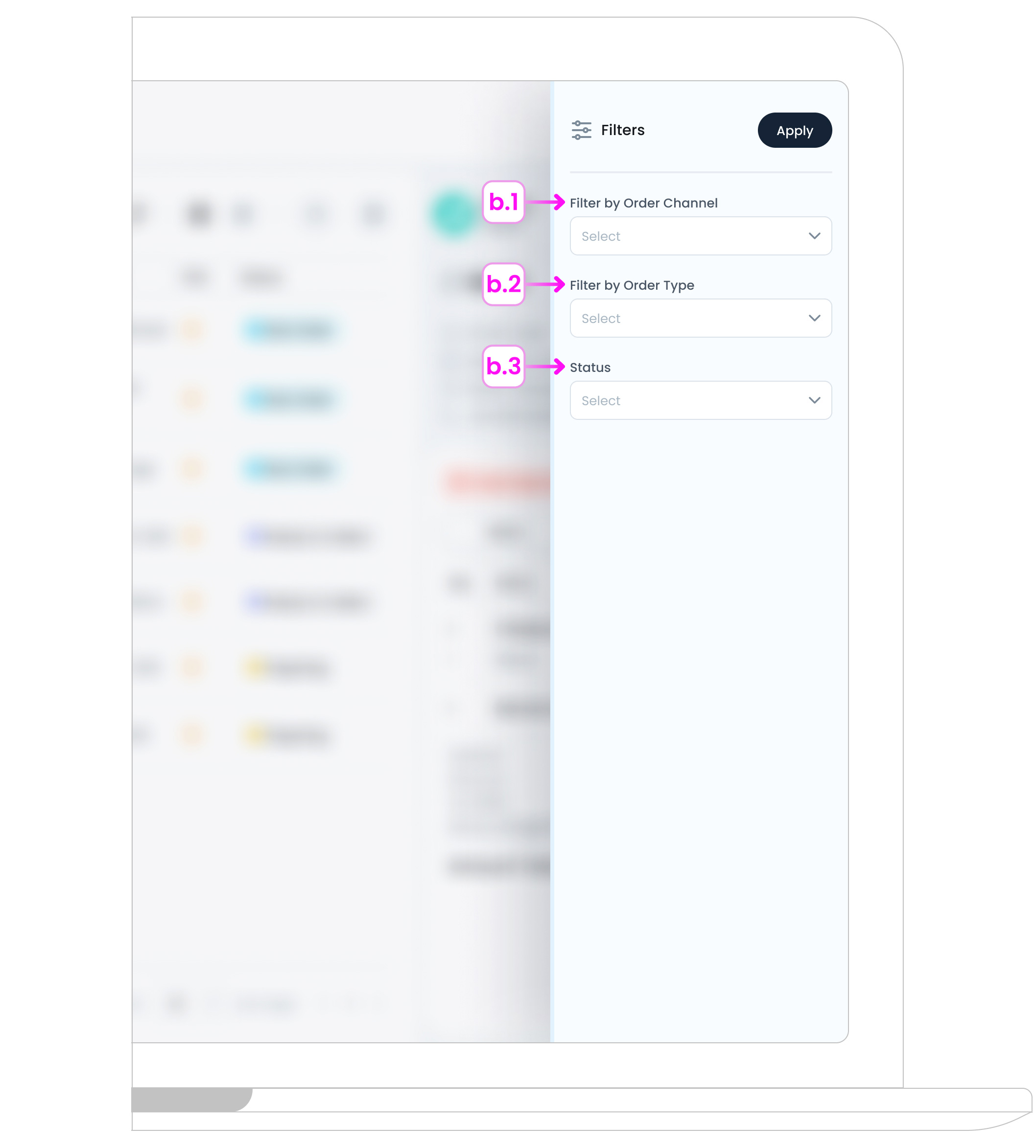 Order History Filters