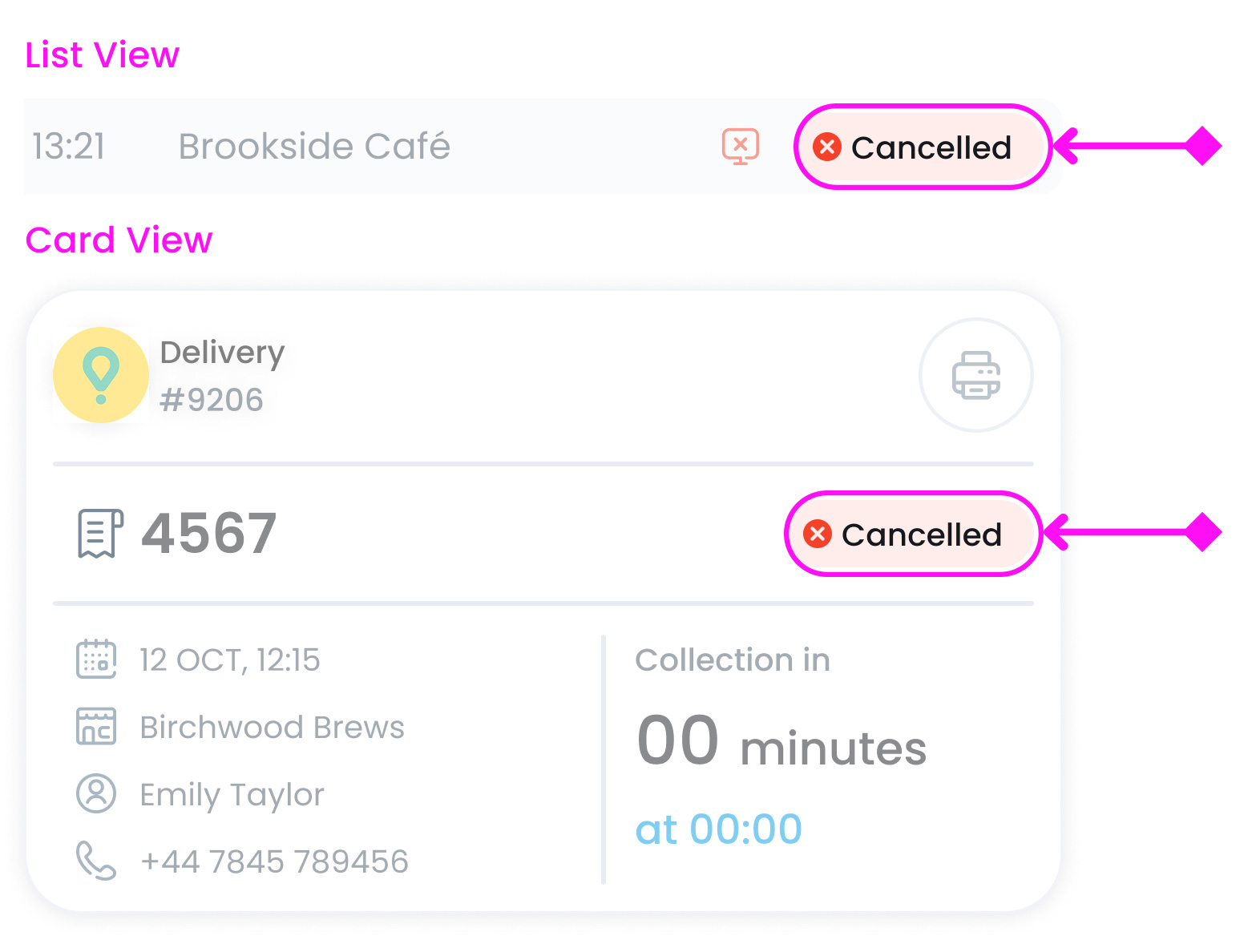 Order Tag Cancelled Explanation