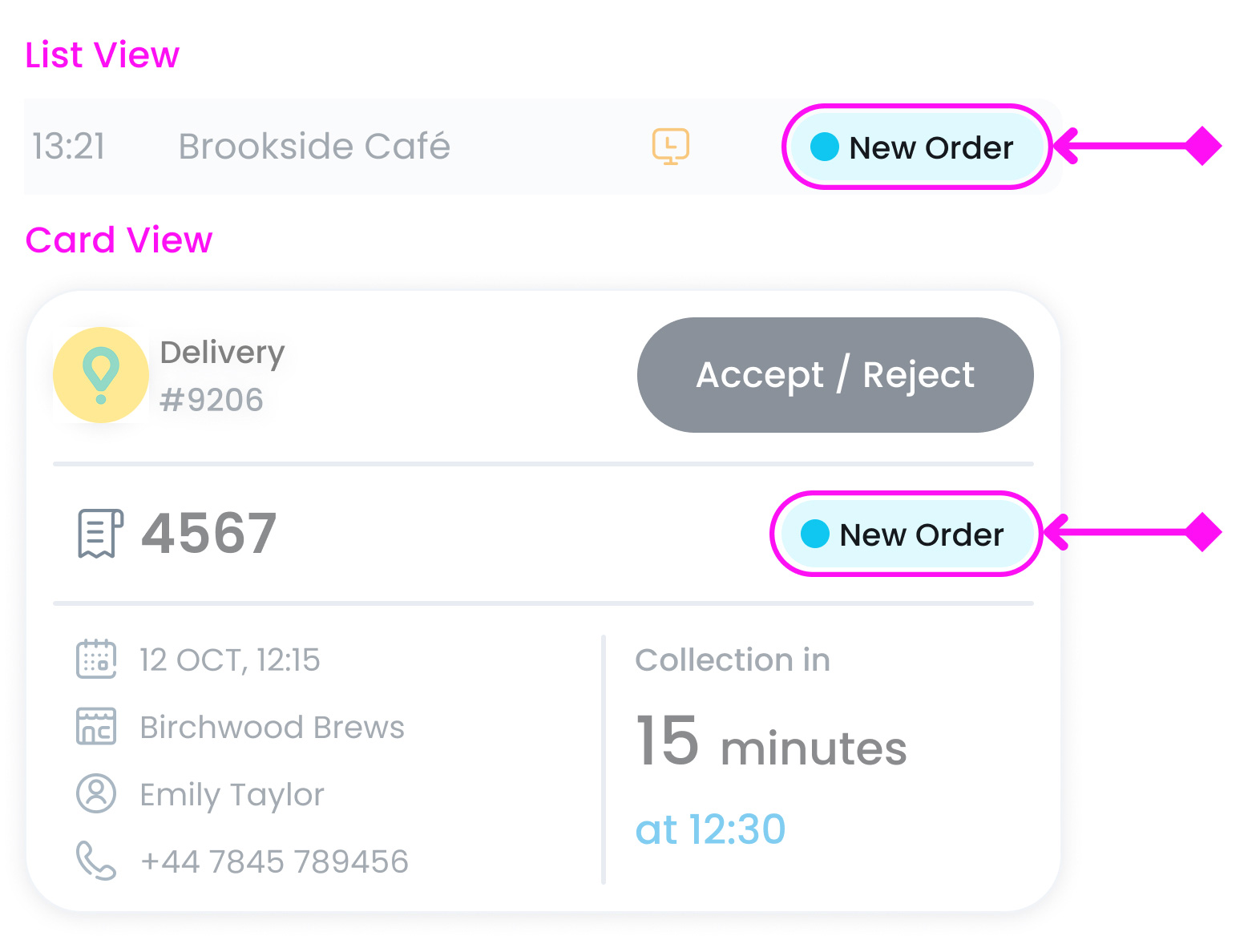 Order Tag New Order Explanation
