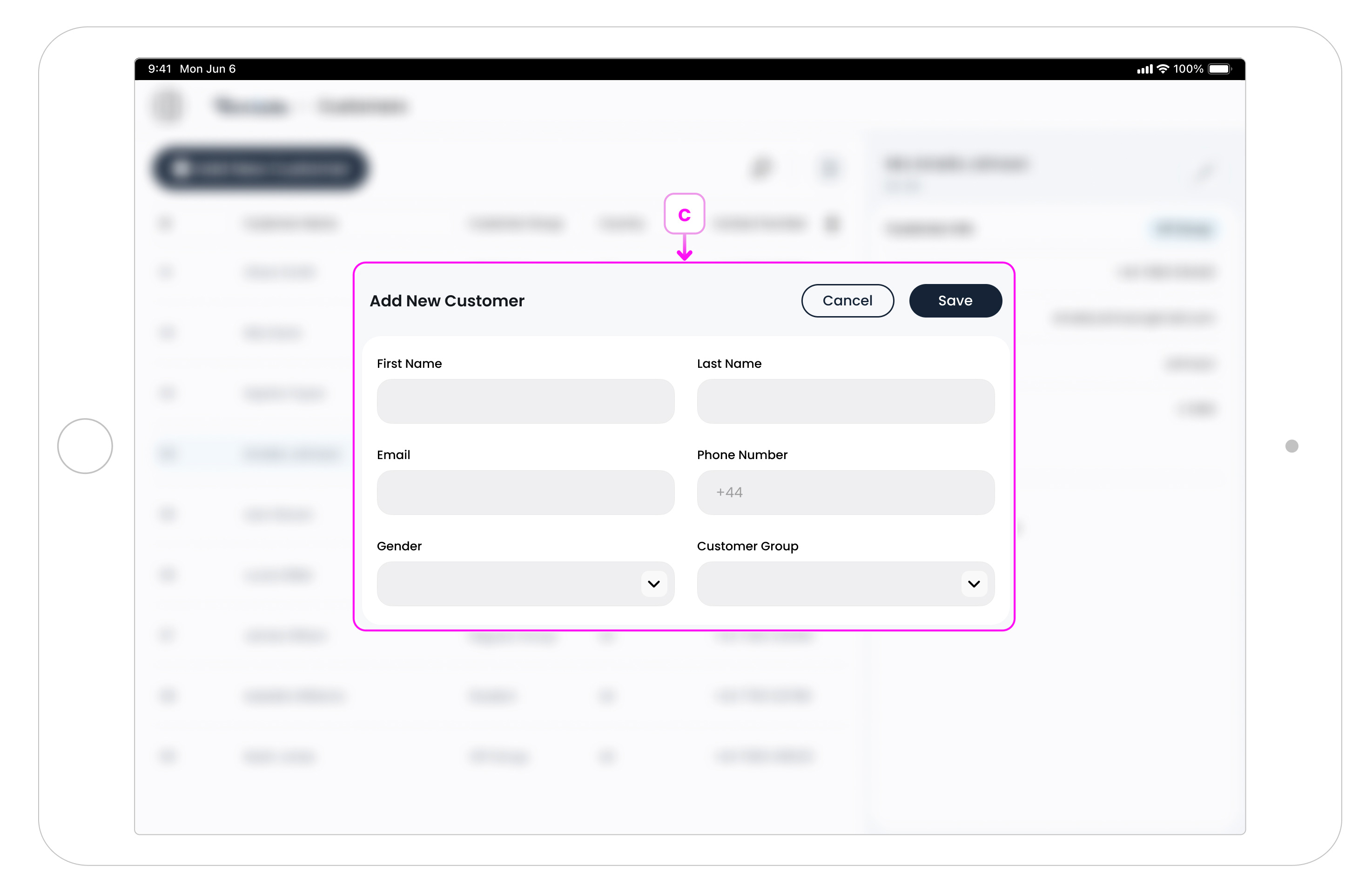 Create a New Customer on POS