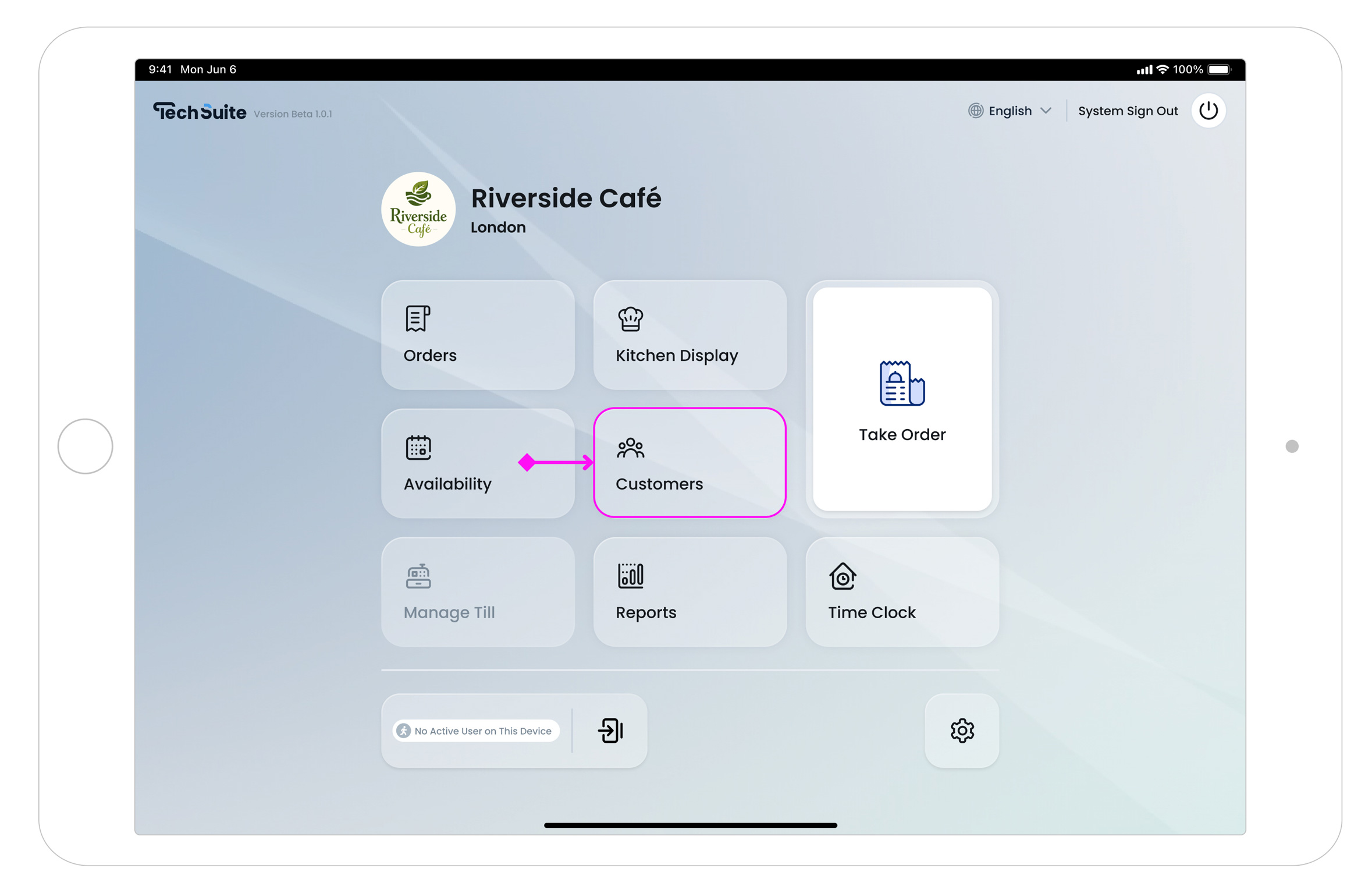 Open Customers from POS Home