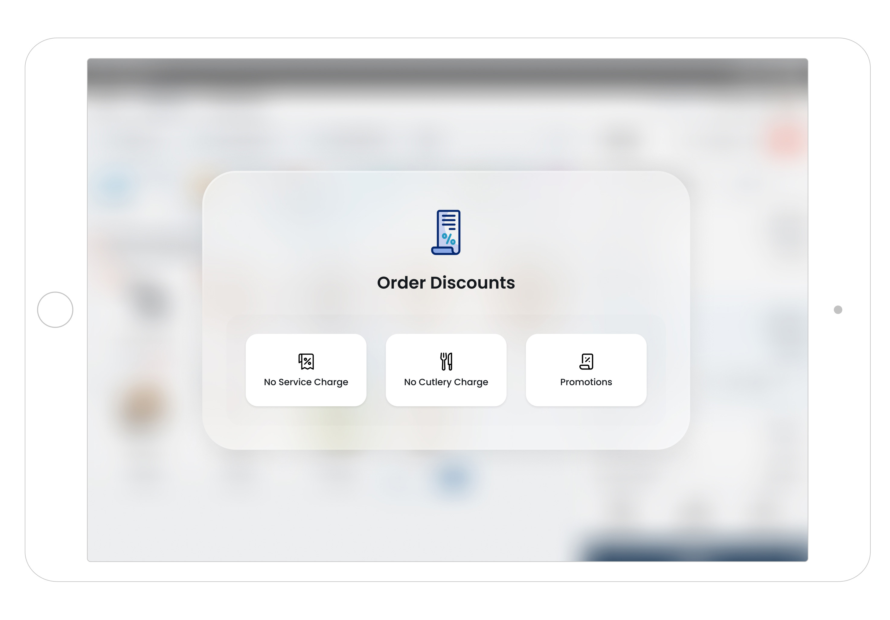 Order-Level Discount and Charges Popup