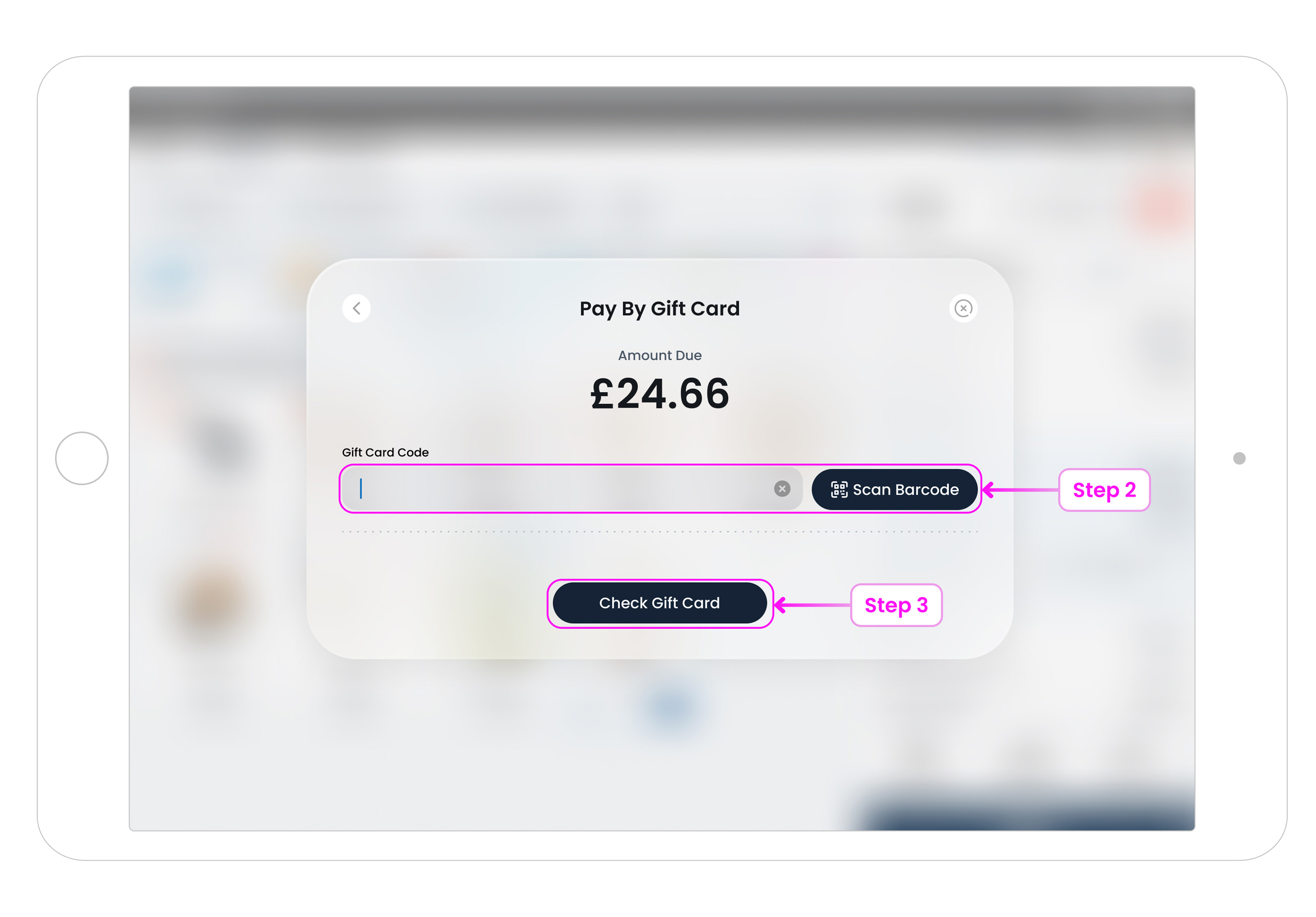 Gift Card Payment Flow