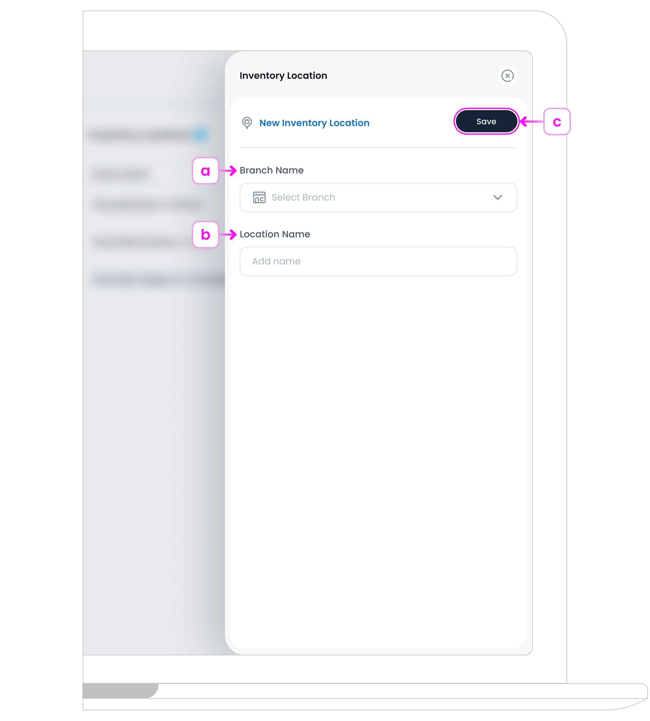 Adding a New Inventory Location