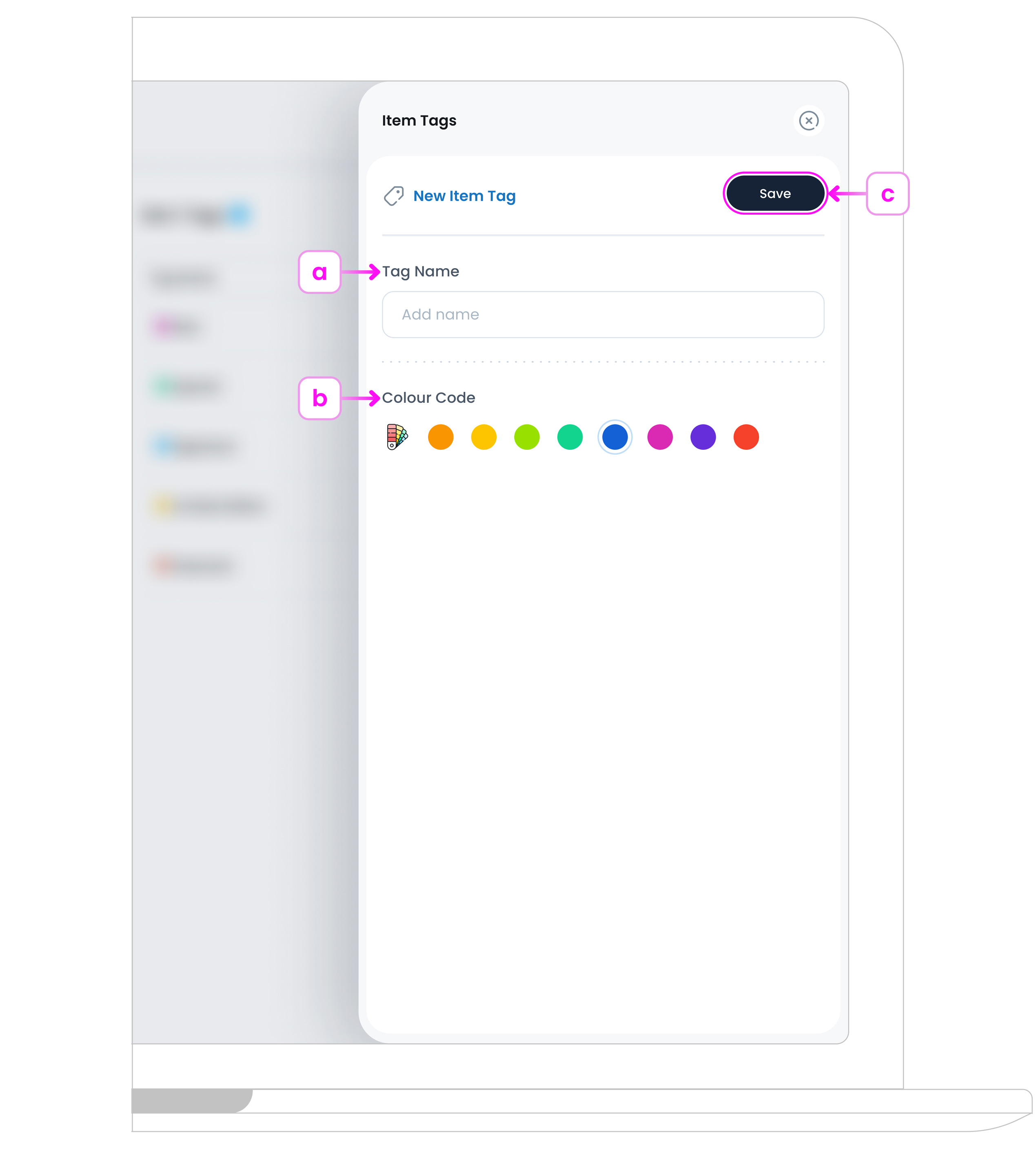 Adding a New Item Tag