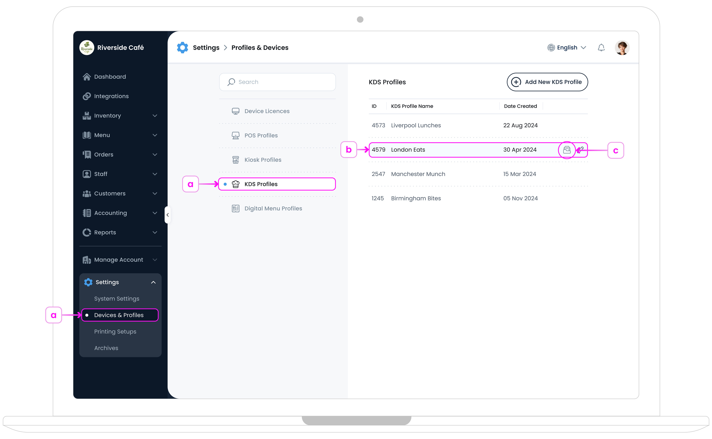 Archive KDS Profile Access