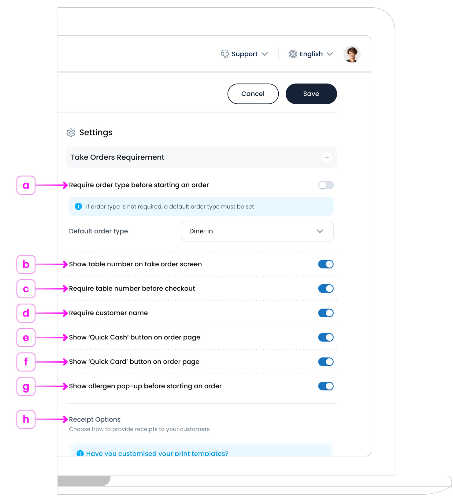 POS Profile Take Orders Requirements