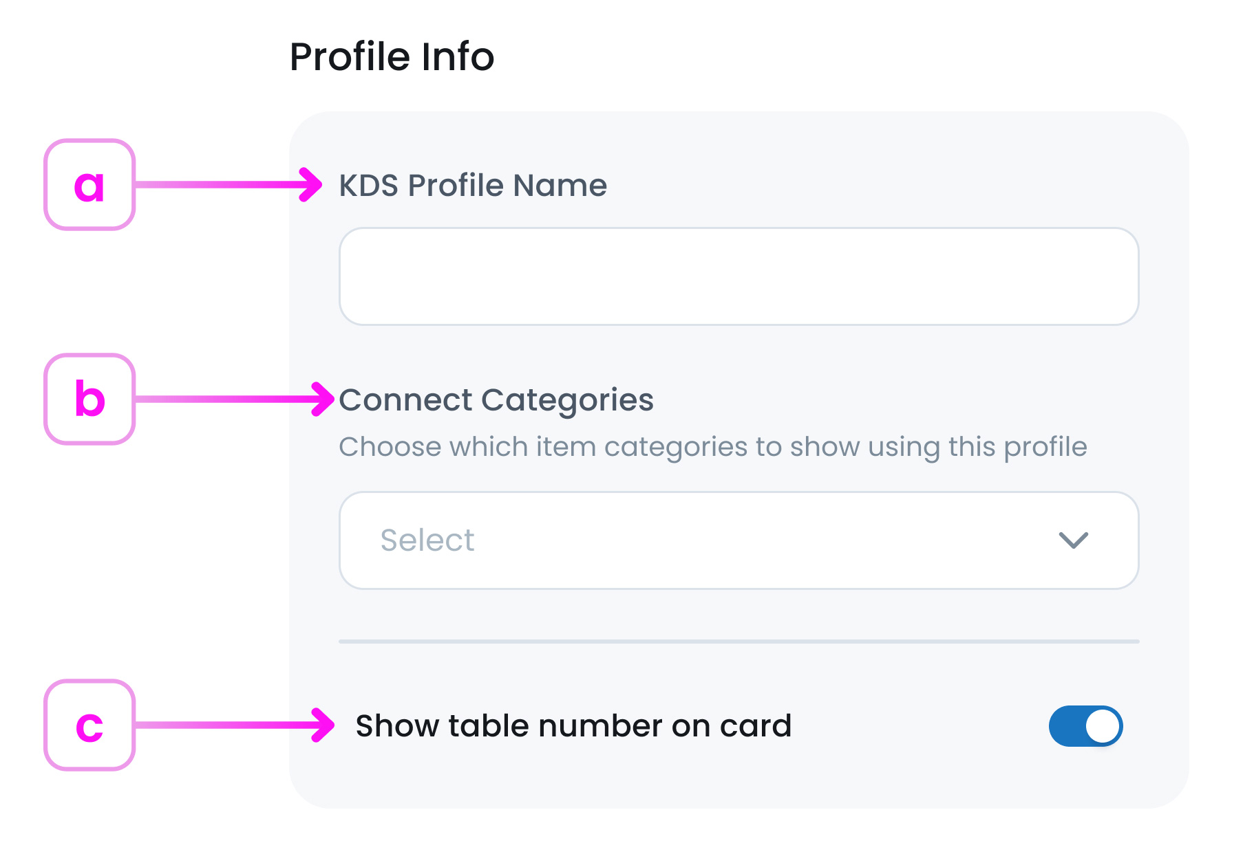 Profile Info Setup Screen
