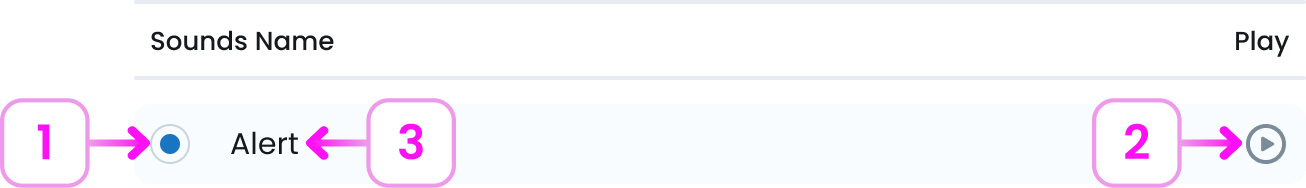 Order Alert Sound Row